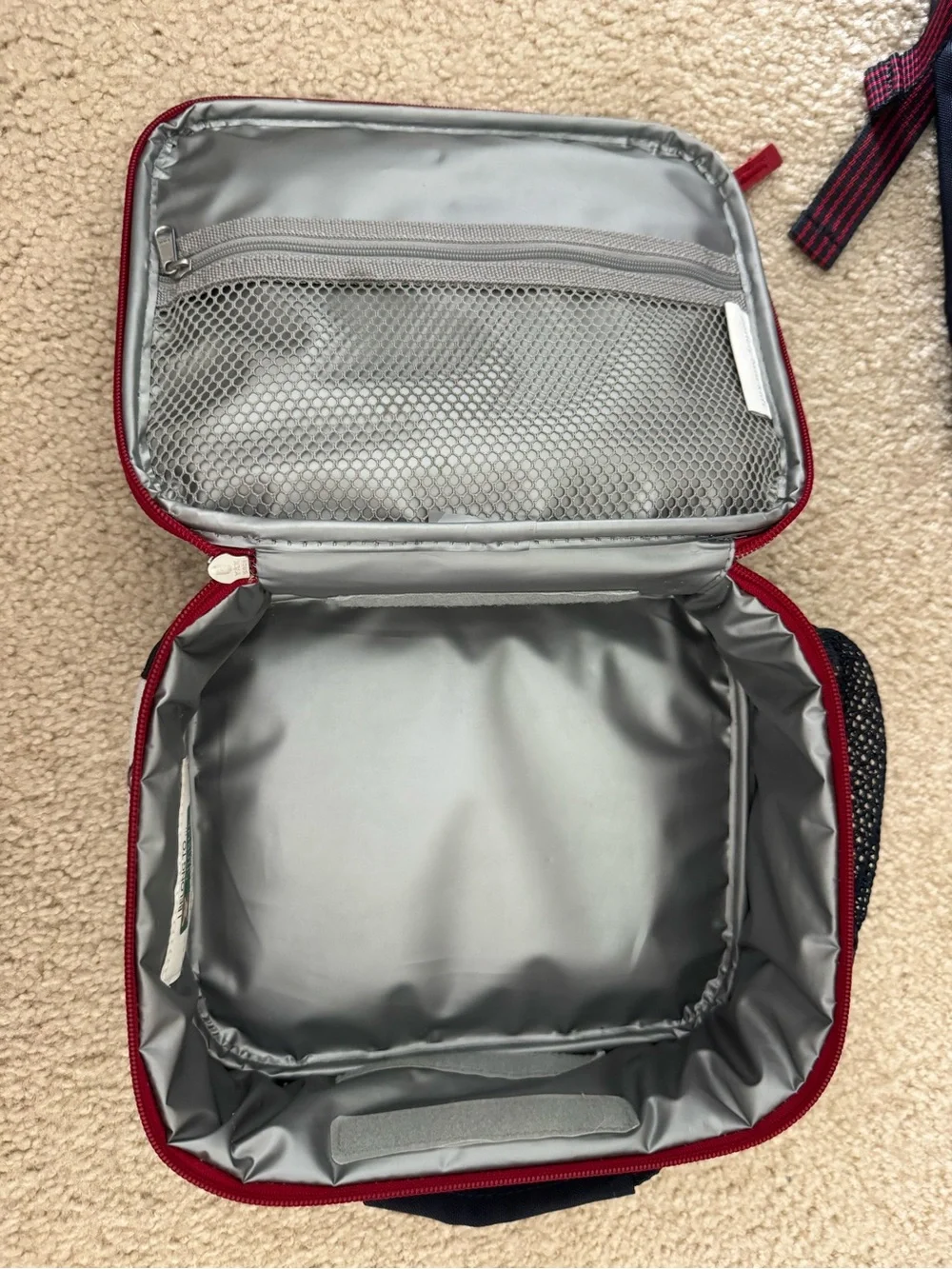 Pottery Barn Kids Navy, Red & White Baseball Backpack and Lunchbox Set